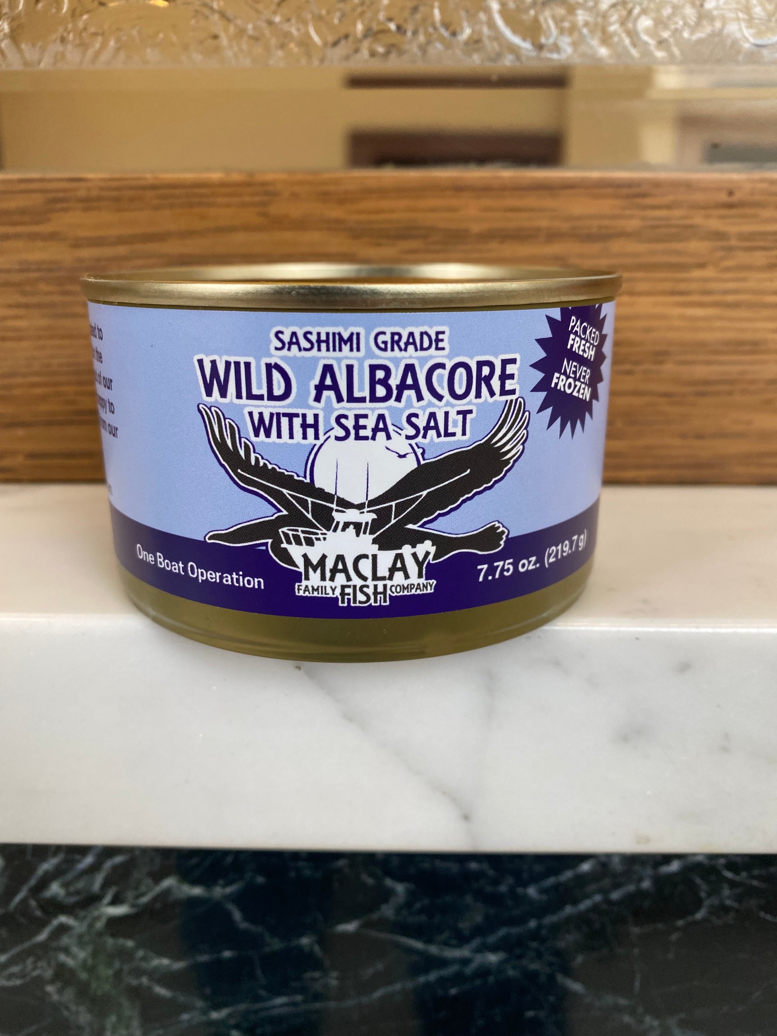 Hook & Line Wild Albacore Tuna Can - Marlene Rose Seafood